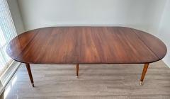 Louis XVI Walnut Extension Dining Table France circa 1780 1795 - 4788820