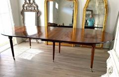 Louis XVI Walnut Extension Dining Table France circa 1780 1795 - 4788825