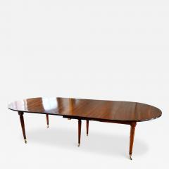 Louis XVI Walnut Extension Dining Table France circa 1780 1795 - 4789841