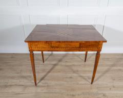 Louis XVI Writing Desk in Walnut Cherrywood and Marquetry Italy 18th Century - 4397060