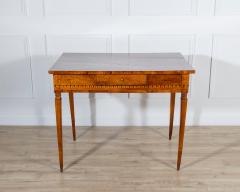Louis XVI Writing Desk in Walnut Cherrywood and Marquetry Italy 18th Century - 4397067