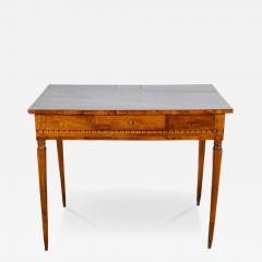 Louis XVI Writing Desk in Walnut Cherrywood and Marquetry Italy 18th Century - 4399292