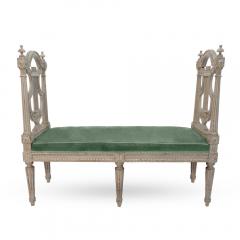 Louis XVI style Lyre End Bench - 2638371