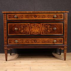 Louis XVI style inlaid chest of drawers - 4001348