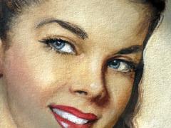 Louise Alston Kitsch Queen of Clubs Playing Card Illustration - 4436140