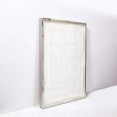 Louise Nevelson Framed Louise Nevelson Dawn Prescence A White Molded Paper Intaglio - 2705159