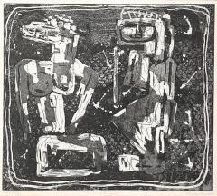 Louise Nevelson Louise Nevelson Etching entitled One Ancient Figure Artists Proof signed - 4515303