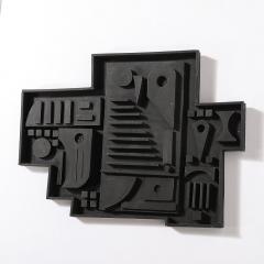 Louise Nevelson Louise Nevelson Untitled Ebonized Wall Relief Sculpture - 4233760