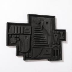 Louise Nevelson Louise Nevelson Untitled Ebonized Wall Relief Sculpture - 4233761