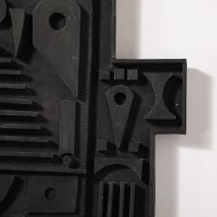 Louise Nevelson Louise Nevelson Untitled Ebonized Wall Relief Sculpture - 4233769