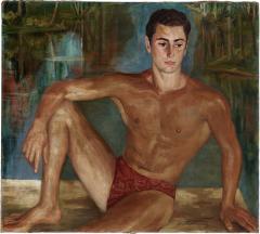 Louise Schacht Nude Man In Bathing Suit Male Nude Speedo Gay art Sex appeal - 2587202