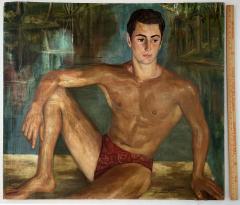 Louise Schacht Nude Man In Bathing Suit Male Nude Speedo Gay art Sex appeal - 2587204