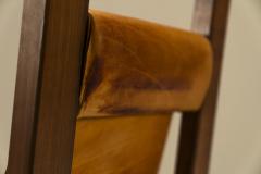 Lounge Chair In Elm And Leather In The Manner Of Pierre Chapo France 1970s - 3317792