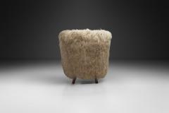 Lounge Chair in Longhair Sheepskin Europe Late 20th Century - 4692004