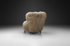 Lounge Chair in Longhair Sheepskin Europe Late 20th Century - 4692005