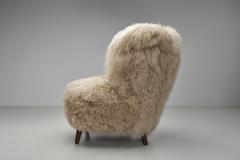 Lounge Chair in Longhair Sheepskin Europe Late 20th Century - 4692006
