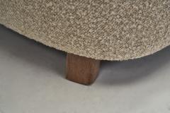 Lounge Chair with Stained Beech Legs by Danish Cabinetmaker Denmark 1940s - 2871580