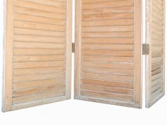 Louvered Pine Shutter Folding Screen - 2594895