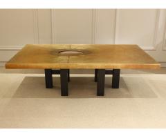 Lova Creation Bronze Coffee Table with Inset Agate 1970s - 208109