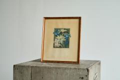 Lovely Framed Edelweiss Lithography Early 20th Century - 4528719