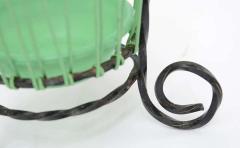 Lovely Glamour French Vintage Twisted Wrought Iron Umbrella Stand - 1803381
