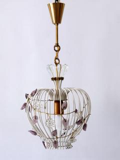 Lovely Mid Century Modern Birdcage Pendant Lamp or Chandelier Germany 1950s - 2624295