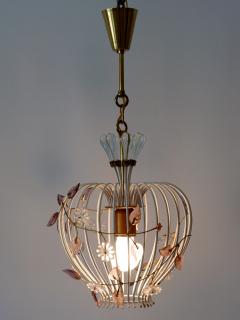 Lovely Mid Century Modern Birdcage Pendant Lamp or Chandelier Germany 1950s - 2624299