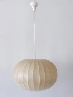 Lovely Mid Century Modern Cocoon Pendant Lamp or Hanging Light Germany 1960s - 3099736