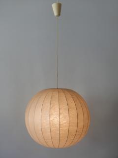 Lovely Mid Century Modern Cocoon Pendant Lamp or Hanging Light Germany - 2672910