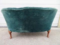 Lovely Petite Hollywood Regency Tufted Loveseat Sofa - 1550293