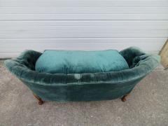 Lovely Petite Hollywood Regency Tufted Loveseat Sofa - 1550294