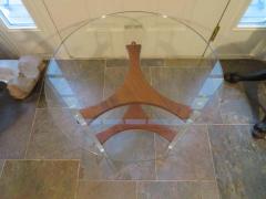Lovely Walnut Lucite Side End Table Mid Century Modern - 1549134