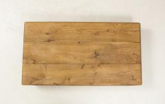 Low Japanese Style Wabi sabi Chic French Oak Coffee Table France c 1980 - 2066649