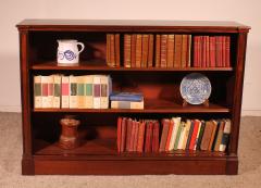 Low Open Bookcase In Mahogany 19th Century England - 3951087