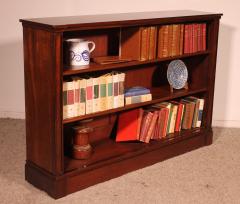 Low Open Bookcase In Mahogany 19th Century England - 3951096