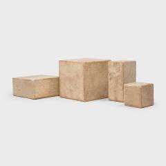 Low Travertine Marble Pedestal - 4176007