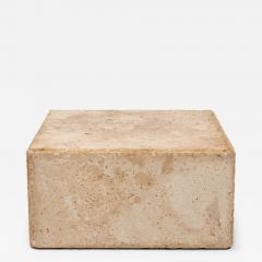 Low Travertine Marble Pedestal - 4178848