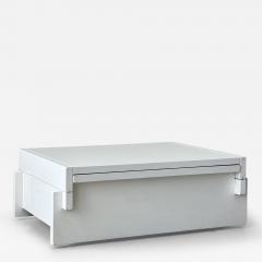 Low table with interior storage probably produced in Belgium 1970s - 4319192