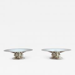 Luc Lanel 2 Fine French Art Deco Centerpieces by Luc Lanel for Christofle - 1193406