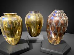 Luc Lanel Christofle Metal Vase by Luc Lanel Circa 1925 Art Deco Collection - 4134528