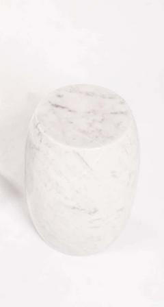 Lucia Mercer Marble End Table in the Style of Lucia Mercer - 2798548
