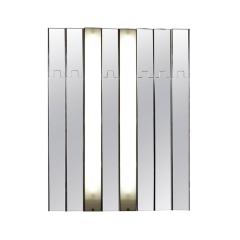 Luciano Bertoncini Luciano Bertoncini Gronda Modular Vertical Italian Mirror Wall Light 1970s - 2712096