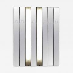 Luciano Bertoncini Luciano Bertoncini Gronda Modular Vertical Italian Mirror Wall Light 1970s - 2720982