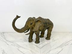 Luciano Bustamante Monumental Luciano Bustamante Brass Patchwork Elephant Sculpture 1970s - 3703346