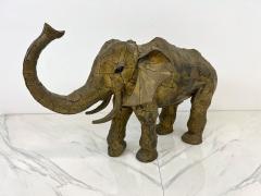 Luciano Bustamante Monumental Luciano Bustamante Brass Patchwork Elephant Sculpture 1970s - 3703348