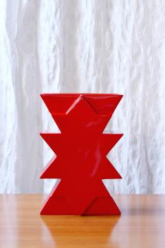Luciano Florio Paccagnella Memphis Style Ceramic Vase ILIOS by Florio Keramia 1990s - 4816373