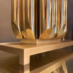 Luciano Frigerio 1970s Pair of Fascination Brass Sculpture Table Lamps by Luciano Frigerio - 1658664