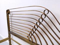 Luciano Frigerio Brass Bed by Luciano Frigerio Waves  - 1714770