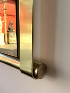 Luciano Frigerio Brass Mirror Pink Copper Glass by Luciano Frigerio Italy 1970s - 3605817