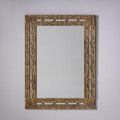 Luciano Frigerio Brass Mirror attributed to Luciano Frigerio Italy 1970s - 4721564